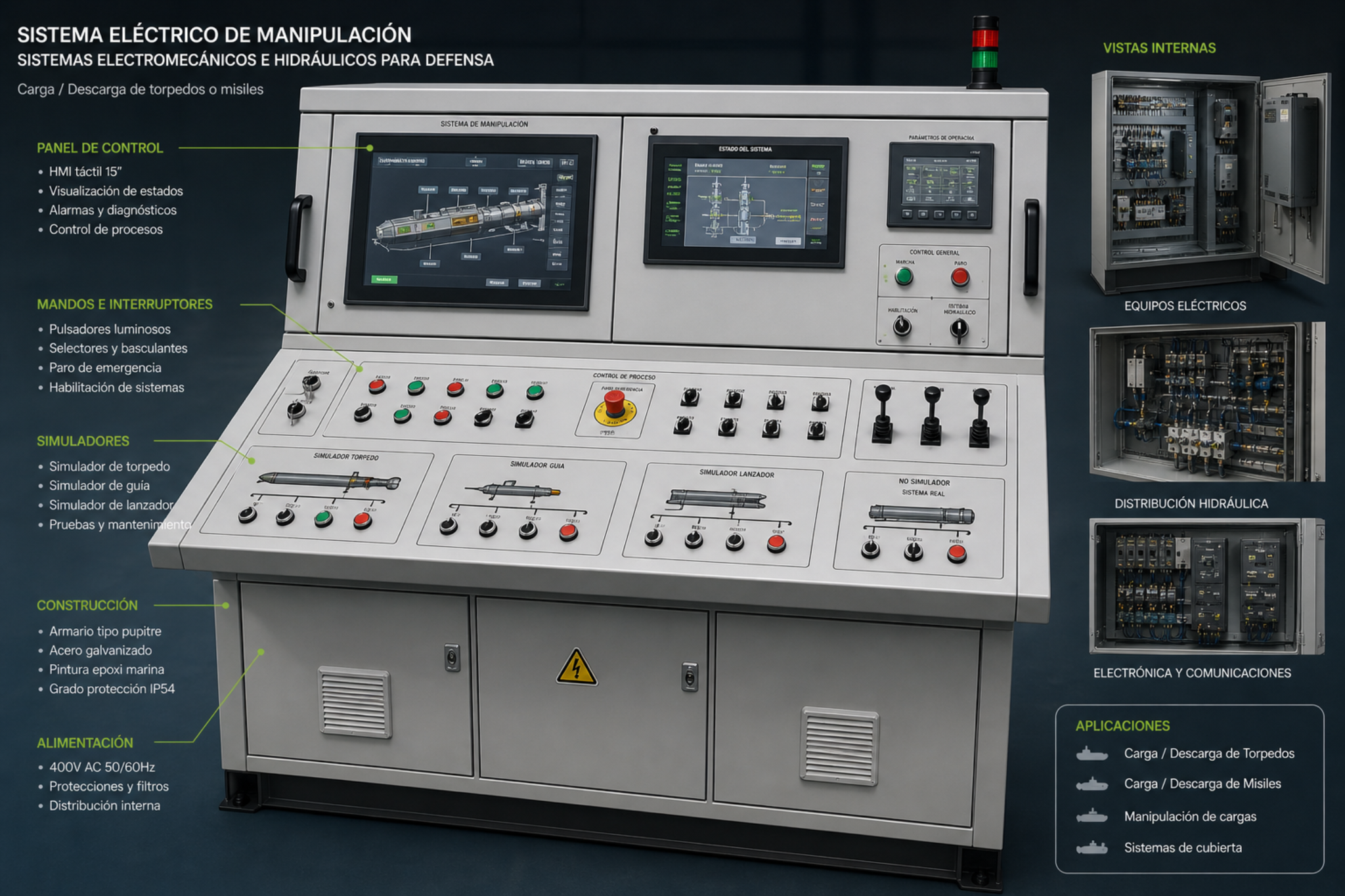 Sistema eléctrico industrial